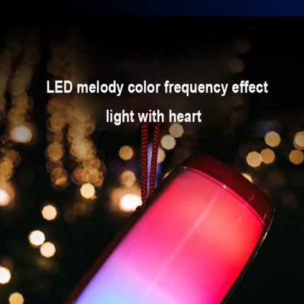 Wireless Portable Bluetooth Stereo Speaker with LED Light
