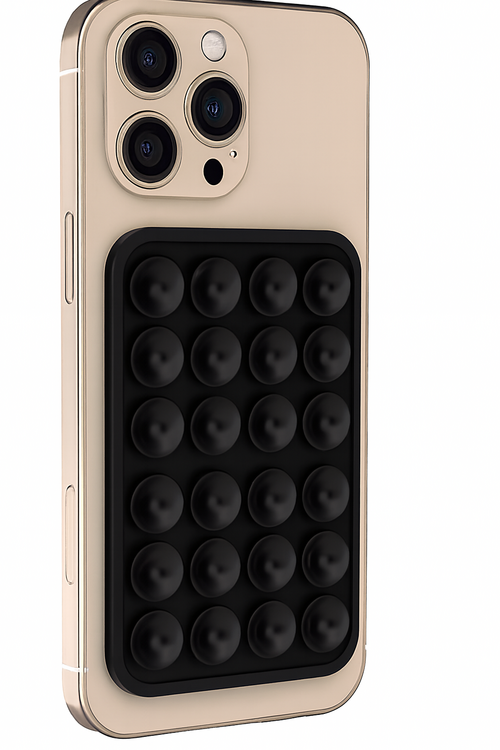 Suction Grip Pad Phone Cover – Gold